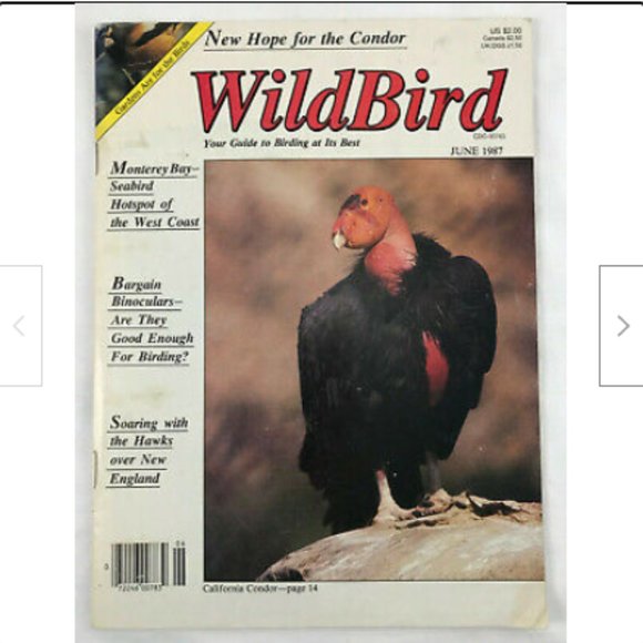 WildBird Guide to Birding Magazine #1 June 1987 1ST ISSUE California Condor - Picture 1 of 4